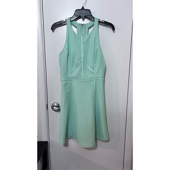 MI AMI EYELET TANK DRESS MINT GREEN WOMENS SZ  S NEW - Picture 3 of 12